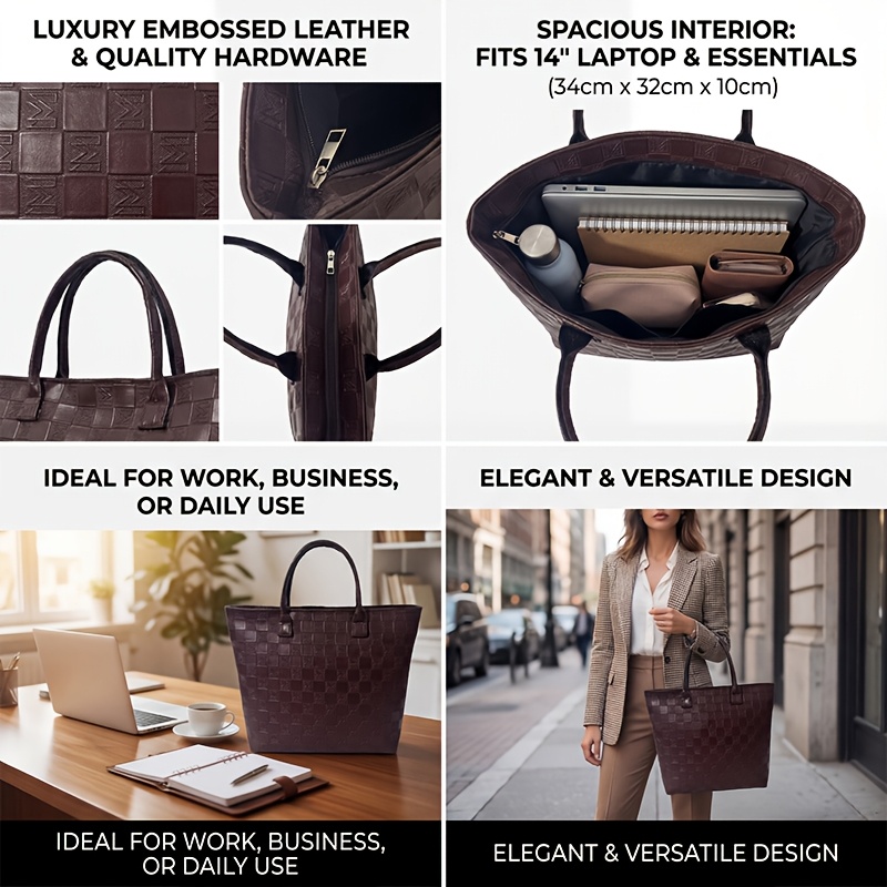 ライトラグジュアリー ディープブラウン キルティング柄 レデ - Luxury Bags Tote のレビューと価格