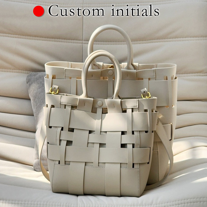カスタムイニシャル本革トートバッグ女性の高級デザイナーハンド - Luxury Bags Tote のレビューと価格