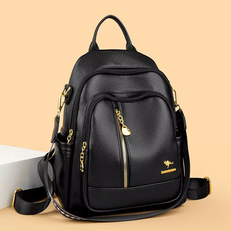 女性用ソフトレザーバックパック,デラックスショルダーバッグ, - Luxury Bags Leather のレビューと価格