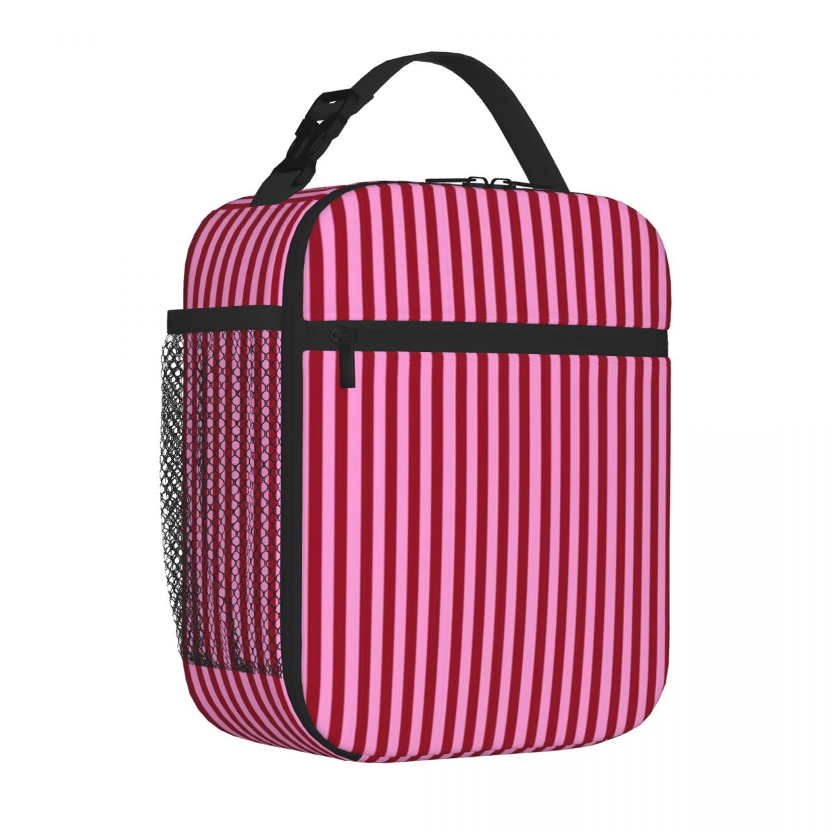 ホットセール ラズベリーレッド×ピンクストライプ柄 高級通勤 - Luxury Bags On Sales のレビューと価格